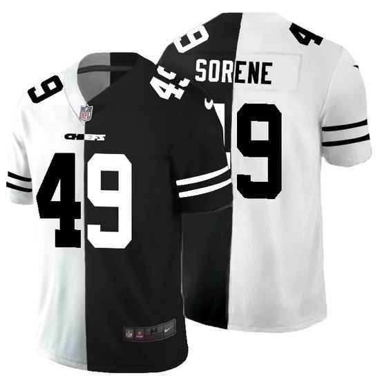 Kansas City Chiefs 49 Daniel Sorensen Men Black V White Peace Split Nike Vapor Untouchable Limited NFL Jersey